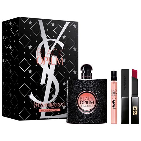 ysl black opium travel set|black opium 90ml gift set.